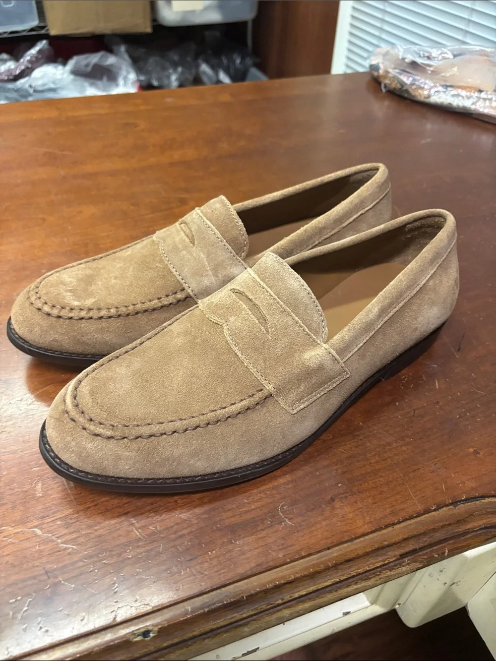J Crew Tan Suede Dressy Loafers - Picture 2 of 5